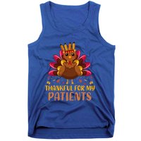 Doctor Thankful For My Patients Nurse Thanksgiving Meaningful Gift Tank Top