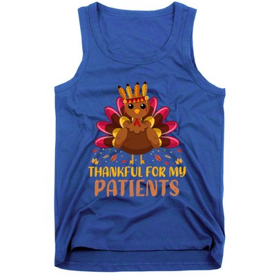 Doctor Thankful For My Patients Nurse Thanksgiving Meaningful Gift Tank Top