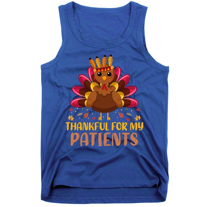 Doctor Thankful For My Patients Nurse Thanksgiving Meaningful Gift Tank Top