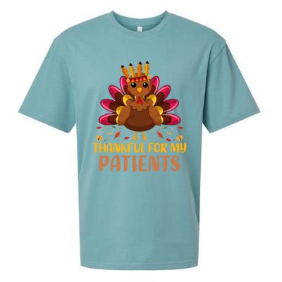 Doctor Thankful For My Patients Nurse Thanksgiving Meaningful Gift Sueded Cloud Jersey T-Shirt