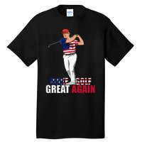 Donald Trump Funny Golf Gift Tall T-Shirt