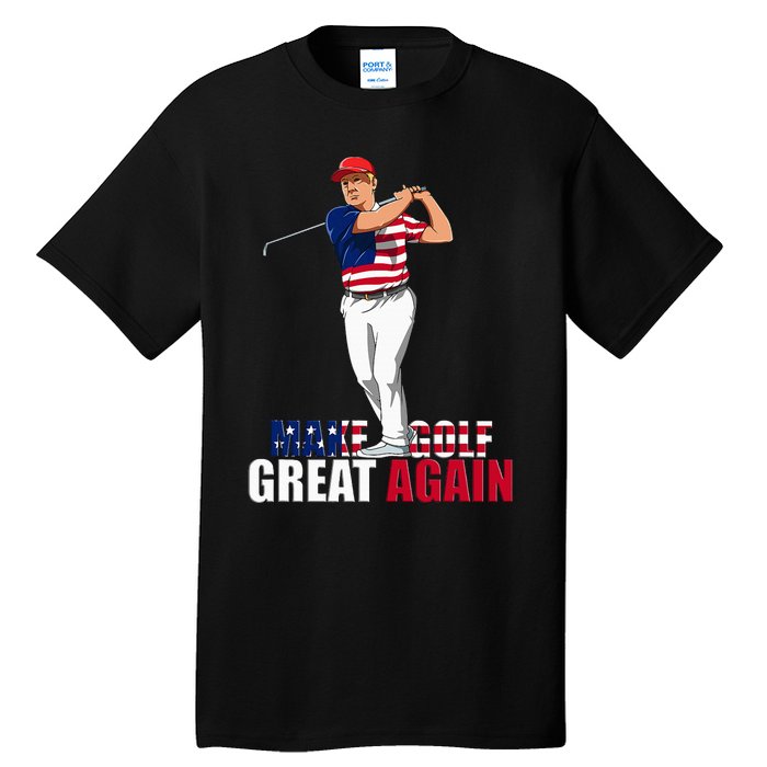 Donald Trump Funny Golf Gift Tall T-Shirt