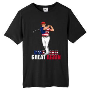 Donald Trump Funny Golf Gift Tall Fusion ChromaSoft Performance T-Shirt