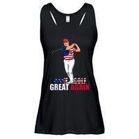 Donald Trump Funny Golf Gift Ladies Essential Flowy Tank