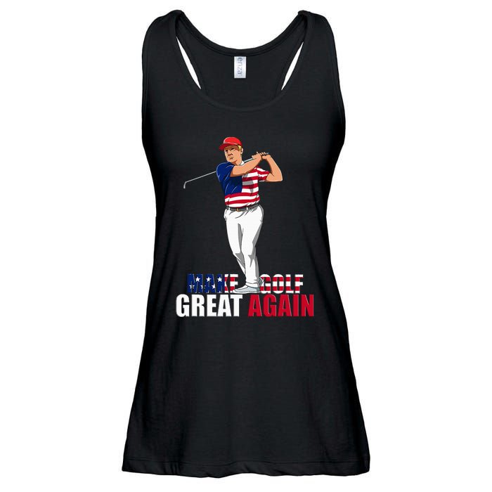 Donald Trump Funny Golf Gift Ladies Essential Flowy Tank