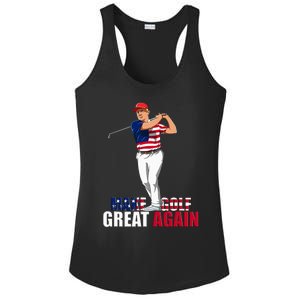 Donald Trump Funny Golf Gift Ladies PosiCharge Competitor Racerback Tank