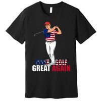 Donald Trump Funny Golf Gift Premium T-Shirt