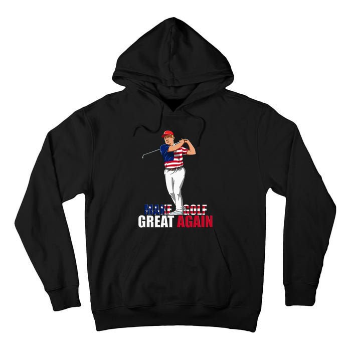 Donald Trump Funny Golf Gift Tall Hoodie