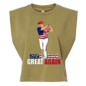 Donald Trump Funny Golf Gift Garment-Dyed Women's Muscle Tee