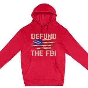 Defund The Fbi Antigovernment Political Premium Pullover Hoodie