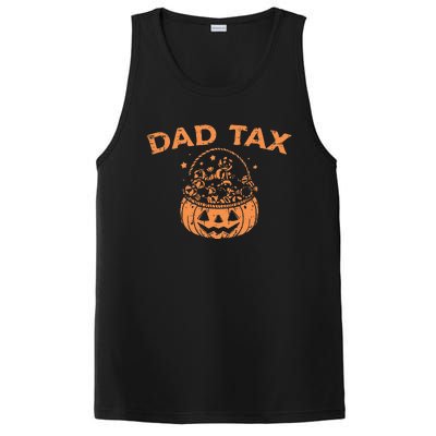 Dad Tax Funny Pumpkin Candy Halloween Father Gift PosiCharge Competitor Tank