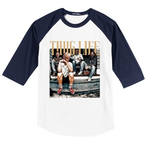 Donald Trump Friends Thug Life Baseball Sleeve Shirt