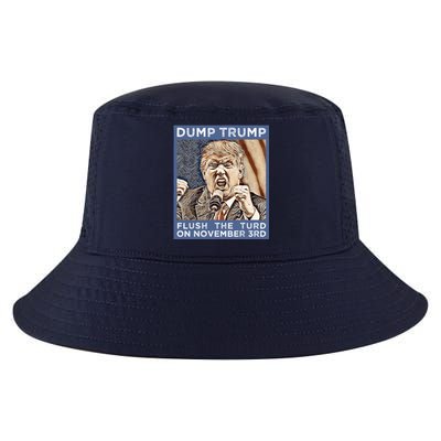 Dump Trump Flush The Turd Antitrump Antimaga Cool Comfort Performance Bucket Hat