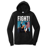 Donald Trump Fight Fist 2024 Women's Pullover Hoodie