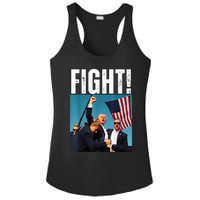 Donald Trump Fight Fist 2024 Ladies PosiCharge Competitor Racerback Tank