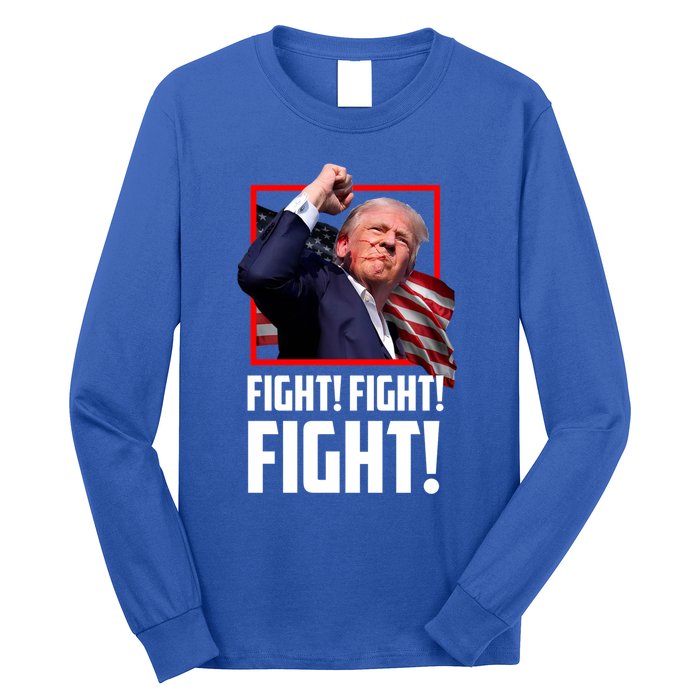 Donald Trump Fight Fighting Fighters Supporters Americans Long Sleeve Shirt