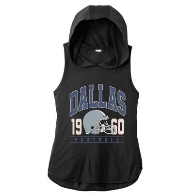 Dallas Texas Football Ladies PosiCharge Tri-Blend Wicking Draft Hoodie Tank