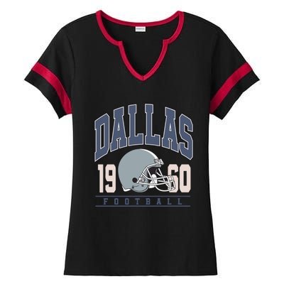 Dallas Texas Football Ladies Halftime Notch Neck Tee