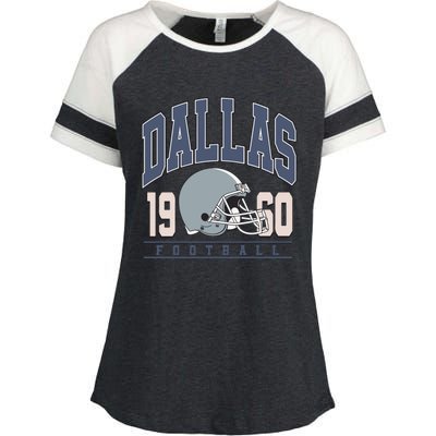 Dallas Texas Football Enza Ladies Jersey Colorblock Tee