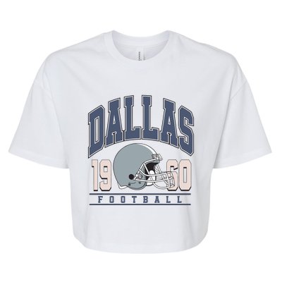 Dallas Texas Football Bella+Canvas Jersey Crop Tee