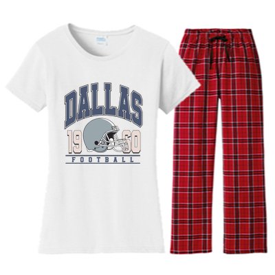 Dallas Texas Football Women's Flannel Pajama Set