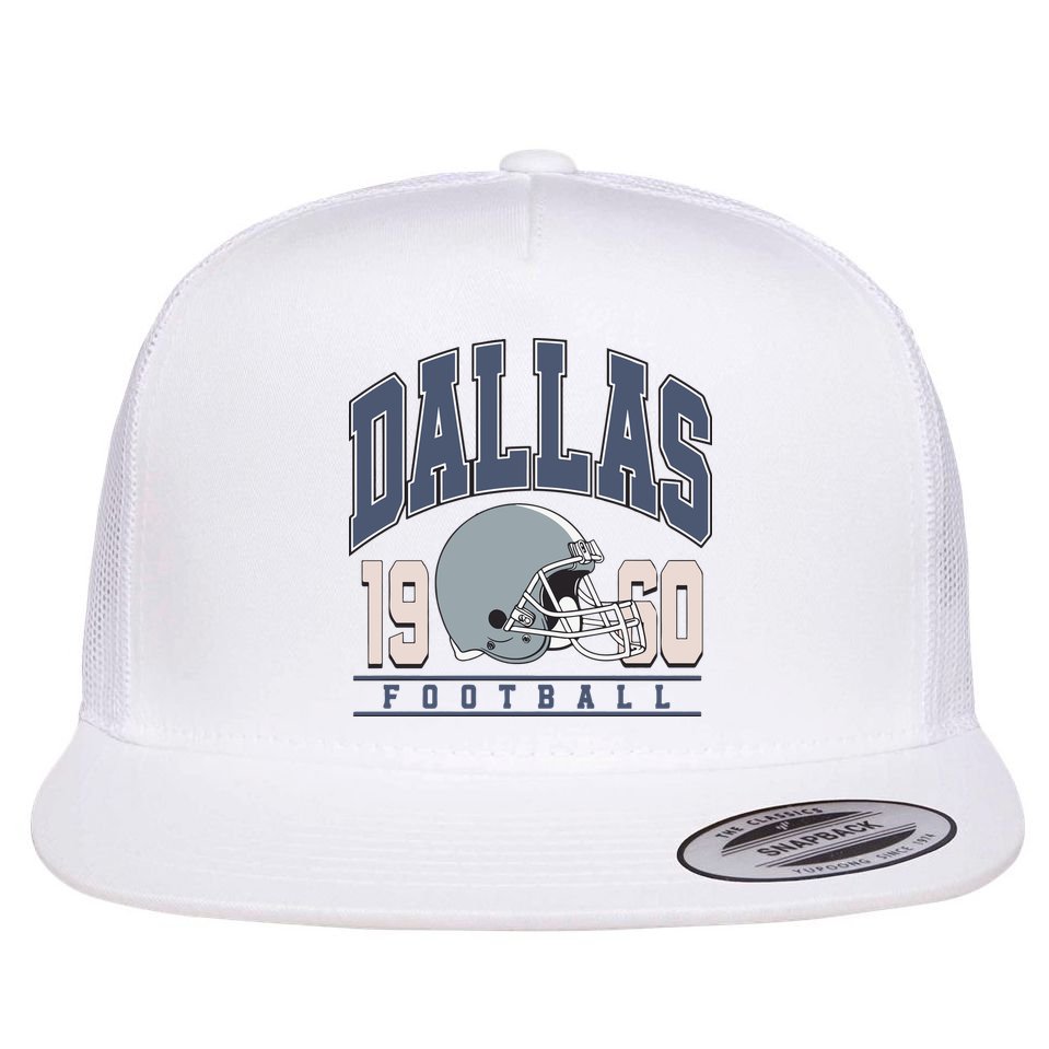 Dallas Texas Football Flat Bill Trucker Hat