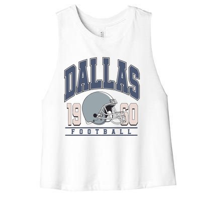 Dallas Texas Football Women's Racerback Cropped Tank