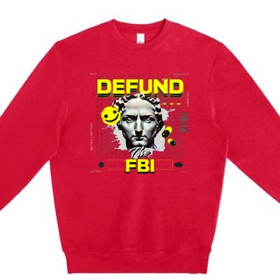 Defund The FBI Conservative MAGA Republican Premium Crewneck Sweatshirt