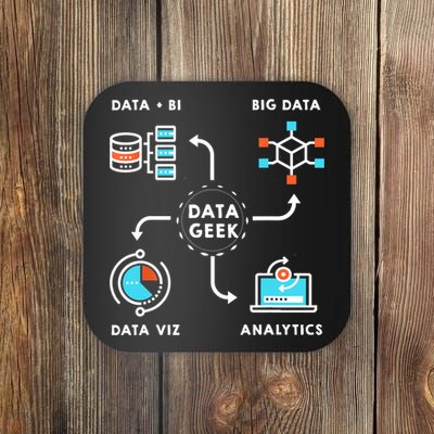Data Tshirt For Data Scientists, Analysts And Engineers TShirt Coaster