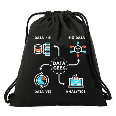 Data Tshirt For Data Scientists, Analysts And Engineers TShirt Drawstring Bag