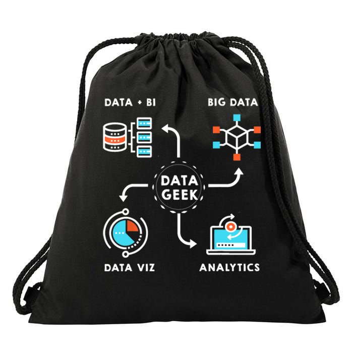 Data Tshirt For Data Scientists, Analysts And Engineers TShirt Drawstring Bag