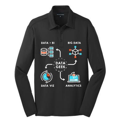 Data Tshirt For Data Scientists, Analysts And Engineers TShirt Silk Touch Performance Long Sleeve Polo