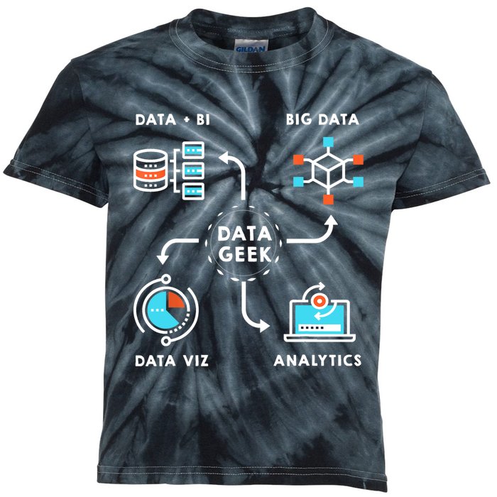 Data Tshirt For Data Scientists, Analysts And Engineers TShirt Kids Tie-Dye T-Shirt