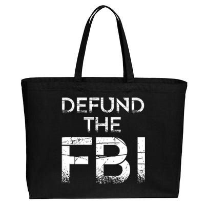 Defund The FBI Vintage Design Cotton Canvas Jumbo Tote