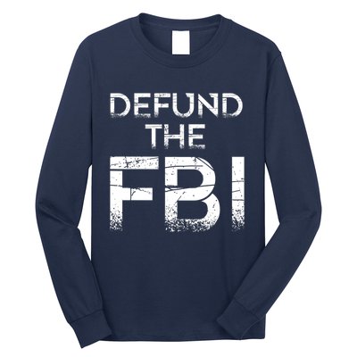 Defund The FBI Vintage Design Long Sleeve Shirt