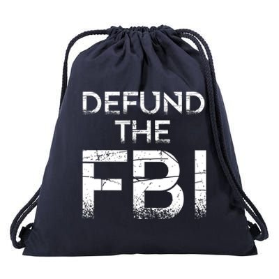 Defund The FBI Vintage Design Drawstring Bag