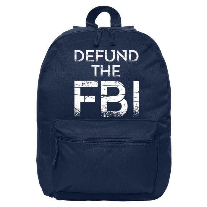 Defund The FBI Vintage Design 16 in Basic Backpack