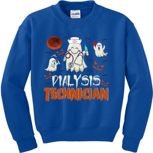 Dialysis Technician Funny Boo Ghost Nurse Squad Halloween Cute Gift Kids Sweatshirt