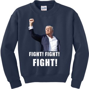 Donald Trump Fight Fighting Fighters Supporters Americans Kids Sweatshirt