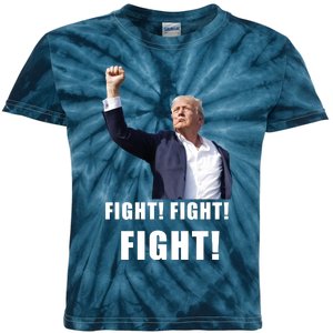 Donald Trump Fight Fighting Fighters Supporters Americans Kids Tie-Dye T-Shirt