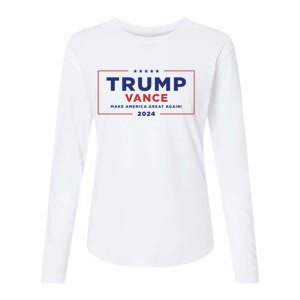 Trump Vance 2024  Womens Cotton Relaxed Long Sleeve T-Shirt