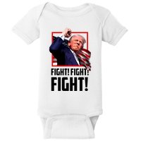 Donald Trump Fight Fighting Fighters Supporters Americans Baby Bodysuit