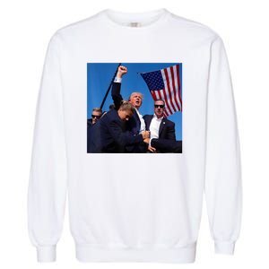 Donald Trump Fight Fist 2024 Garment-Dyed Sweatshirt