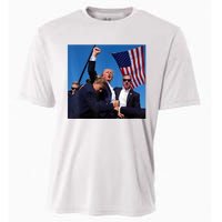 Donald Trump Fight Fist 2024 Cooling Performance Crew T-Shirt