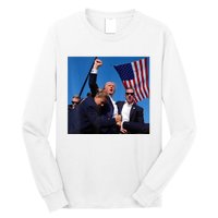 Donald Trump Fight Fist 2024 Long Sleeve Shirt