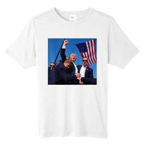 Donald Trump Fight Fist 2024 Tall Fusion ChromaSoft Performance T-Shirt