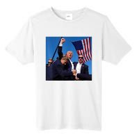 Donald Trump Fight Fist 2024 Tall Fusion ChromaSoft Performance T-Shirt