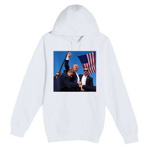 Donald Trump Fight Fist 2024 Premium Pullover Hoodie