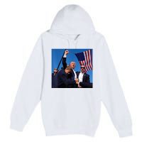 Donald Trump Fight Fist 2024 Premium Pullover Hoodie