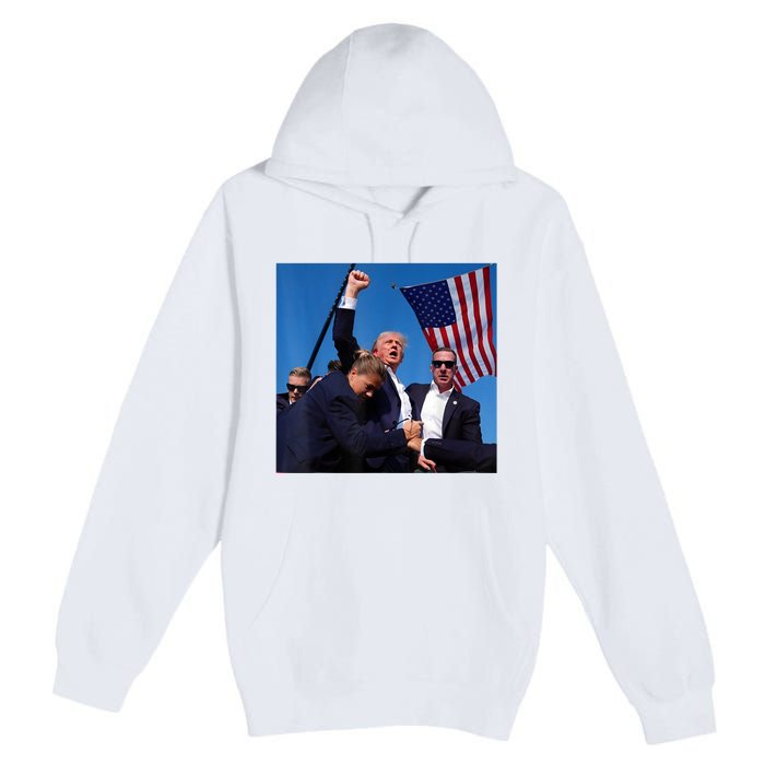 Donald Trump Fight Fist 2024 Premium Pullover Hoodie